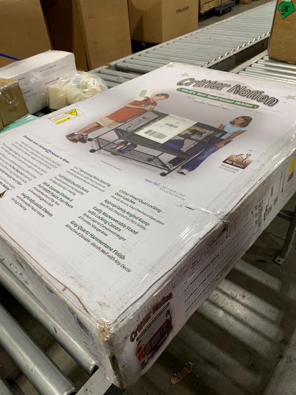 Photo 1 of MidWest Homes for Pets Critter Nation Single Unit Small Animal Cage, 2 Tiers, Includes Pan, Shelf, Ramp & Cover, for Rats, Ferrets, Chinchillas, Sugar Gliders