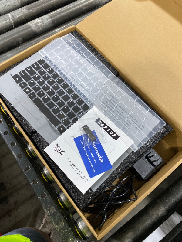 Photo 1 of **LOCKED TO PREVIOUS OWNER** Auusda 15.6" Laptop Computer, 32GB RAM, 1TB NVMe, 4C4T N95
1.7-3.4GHz, FHD Display, Backlit Keyboard, Fingerprint Reader, Big 8000mAh Battery, Win11 Pro. Upgradable to 10TB Storage, Pink T152A