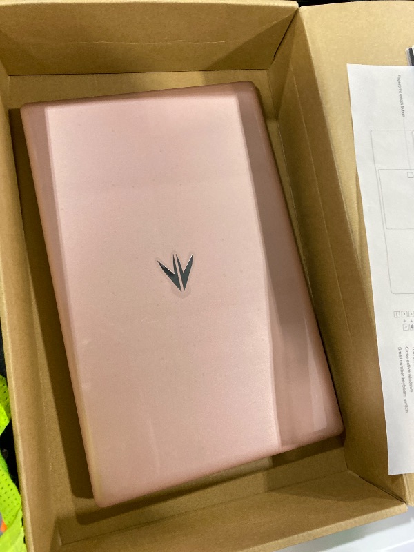 Photo 1 of **LOCKED TO PREVIOUS OWNER** Auusda 15.6" Laptop Computer, 32GB RAM, 1TB NVMe, 4C4T N95
1.7-3.4GHz, FHD Display, Backlit Keyboard, Fingerprint Reader, Big 8000mAh Battery, Win11 Pro. Upgradable to 10TB Storage, Pink T152A