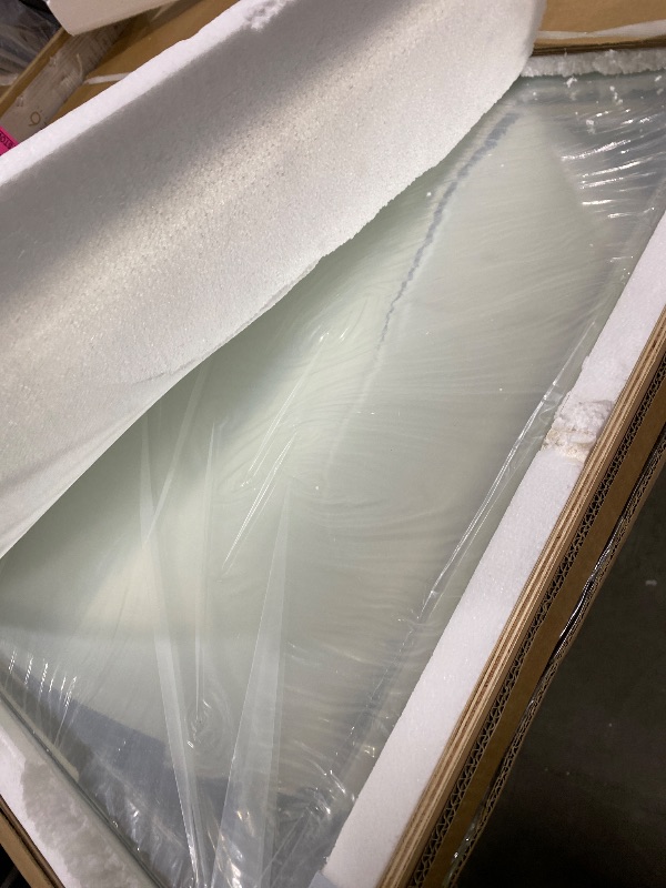 Photo 1 of VocalStar Frameless Bathroom Mirror, 55" x 36" Rectangle Wall Mirror with Beveled Edge, Modern Decorative Vanity Mirrored for Living Room, Entryway, Bedroom | 1/4-Inch Shatterproof Glass