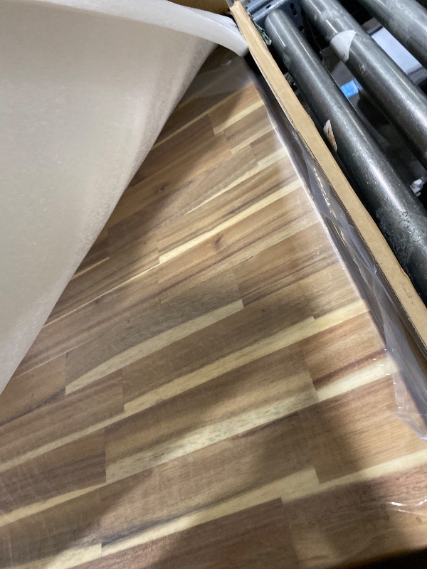 Photo 1 of Solid Wood Desk Table Top – Pre-Finished 1.2” Thick Tabletop - Universal Fit for Standing Desks, Countertops & Workstations (60" x 30", Acacia)