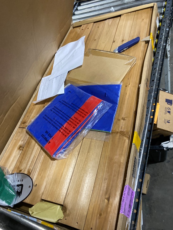 Photo 1 of Backyard Discovery Beach Front Cedar Wood Swing Set with Wave Slide, Play Deck, Monkey Bars, Rock Wall Ladder, Shaded Picnic Area, Snack Bar, Belt Swings, Trapeze, Sandbox Area, Outdoor Playset