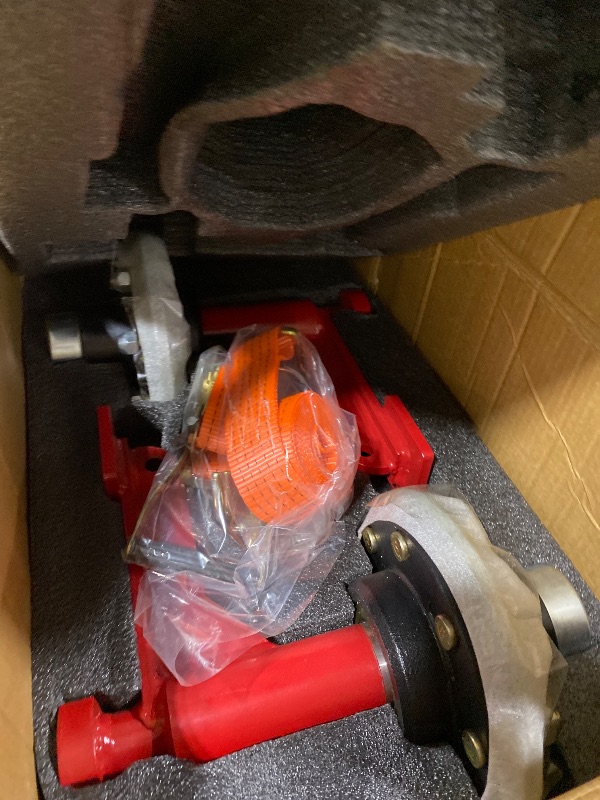 Photo 1 of 2 Pack Shipping Container Wheels 8-Lug Kit, Heavy-Duty Shipping Container Axles with Ratchet Tie Down for Up to 40ft Containers