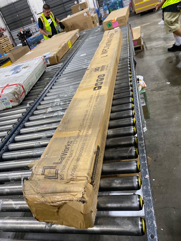 Photo 1 of LARWORKS WPC Slat Wall Panels 8 Pack 96" x 6", Waterproof Fluted Wall Paneling, Accent 3D Wall Panel for Wall Decor, Bathroom, Bedroom, Office - Low Grille Black (Cover Approx.32 sq.ft)