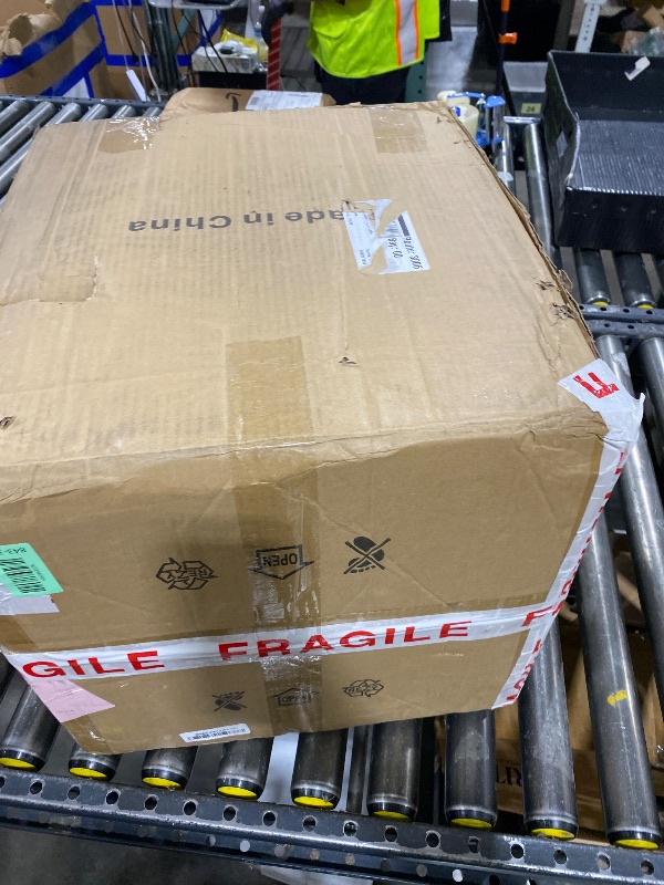 Photo 1 of HUOKU Gold Crystal Chandelier, 16.5" Modern 4-Light Round Crystal Pendant Light Antique Globe Foyer Chandelier for Dining Room Living Room