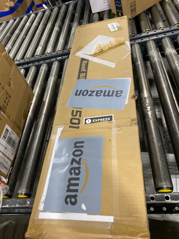 Photo 1 of GATHERSKY Roof Bike Rack Mount Upright Rooftop Bike Rack with Two Arms 1 Bike Carrier Car Roof Bicycle for Car SUV Only Suitable for Removable Crossbars