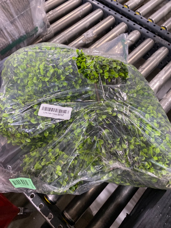 Photo 1 of 2 Pack 3FT Artificial Spiral Topiary Trees, Realistic Boxwood Trees, Evergreen PE Faux Plants with Durable Pot, Outdoor & Indoor Year-Round Garden, Patio, Porch, Home Entryway Decor