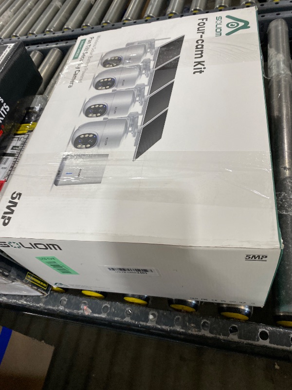 Photo 1 of SOLIOM- 5MP Security Cameras Wireless Outdoor, No Subscription & Solar Powered,4-Cam Pack Cameras for Home Security with 360° Auto Motion Tracking, 3K Color Night Vision,5G & 2.4G Router Compatible