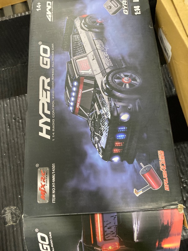 Photo 1 of HYPER GO 14301 V3 1/14 RTR Brushless RC Drift Car with Gyro, Max 38 mph Fast RC Cars for Adults, 4WD All-Road Street Bash RC Truck, Electric Powered High Speed Drifting for Adult