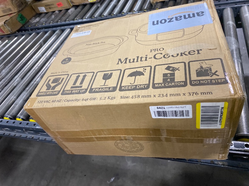 Photo 1 of MAGNIFIQUE 6 Quart Multi-Cooker, with 8-in-1 Casserole Programmable Slow Cooker, Dutch Oven, Pasta, Nonstick, Oven Safe Pot to 500°F Brown Sugar