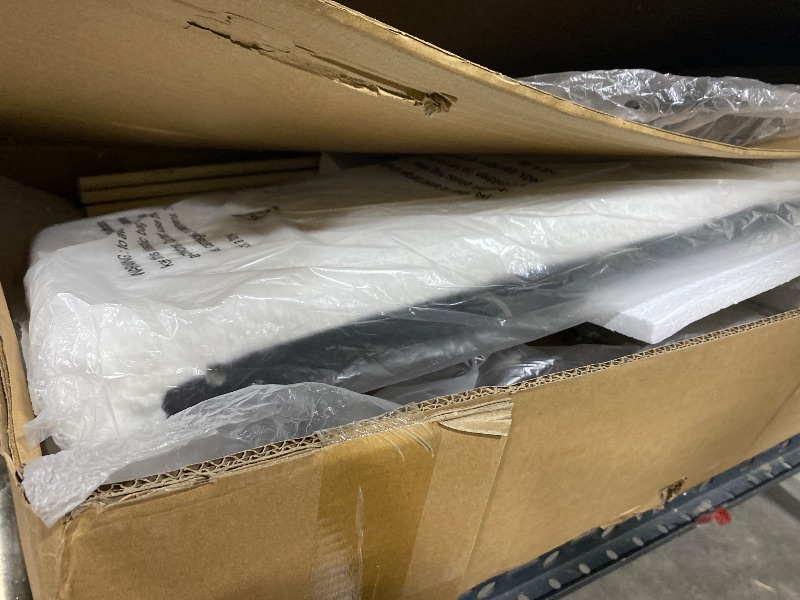 Photo 1 of Garvee Full Size Teddy Fleece Bed Frame Adjustable Cloud Headboard 2 Storage Drawers No Box Spring Required Cream