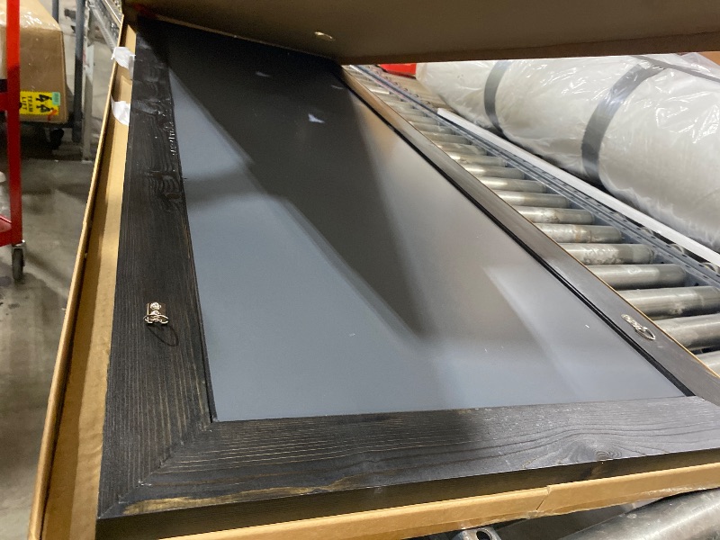 Photo 1 of ABSWHLM Full Length Mirror 65"x24" Solid Wood Frame Floor Large Mirror for Living Room, Bedroom Hanging or Leaning Wall-Mounted, Black