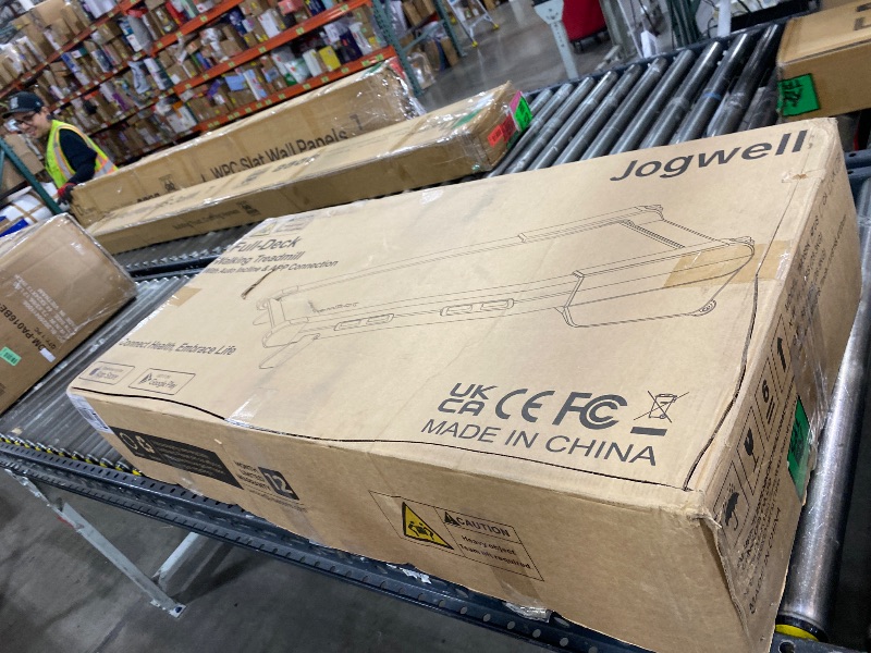 Photo 1 of Jogwell Walking Pad Treadmill with 20%/15%/12% Auto Incline, 350lbs Capacity Treadmills for Home Office Under 35dB, Spacious Running Area, Vertical Storage, 3/3.5HP Brushless, Ares 11 Elite Black