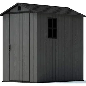 Photo 1 of 6x4ft plastic peak roof storage shed
