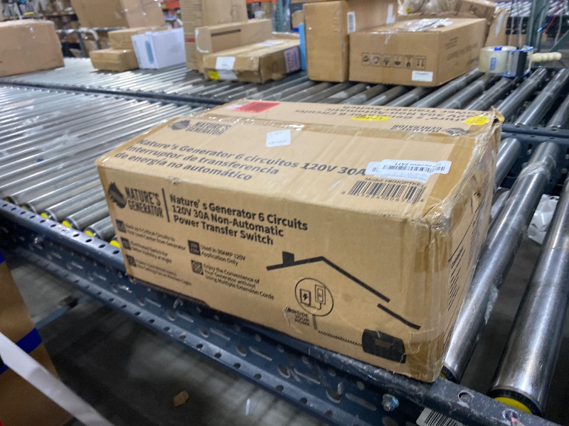 Photo 1 of Nature S Generator Elite 6 Circuit 120V 30 Amp Manual Power Transfer Switch Kit
