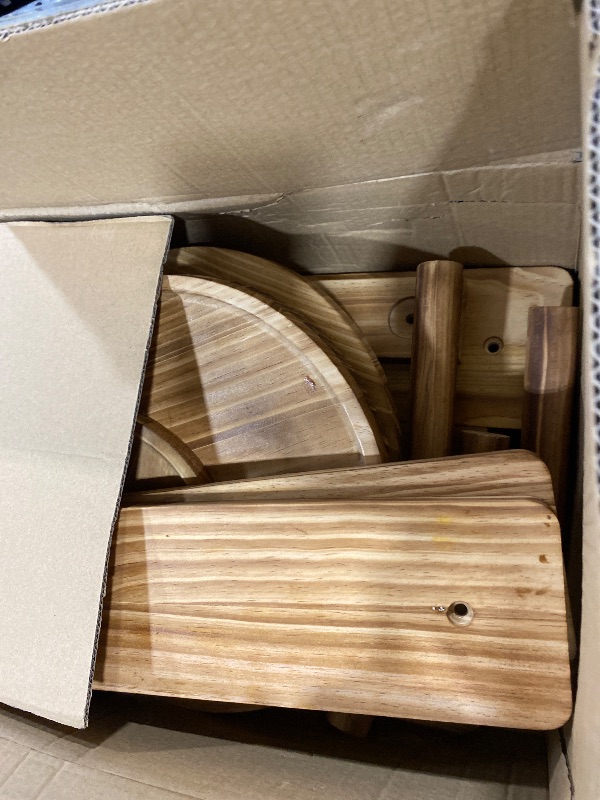 Photo 1 of Esmorah Wooden Dessert Table Display Set, Cake and Cupcake Stand Combo (Set of 6)