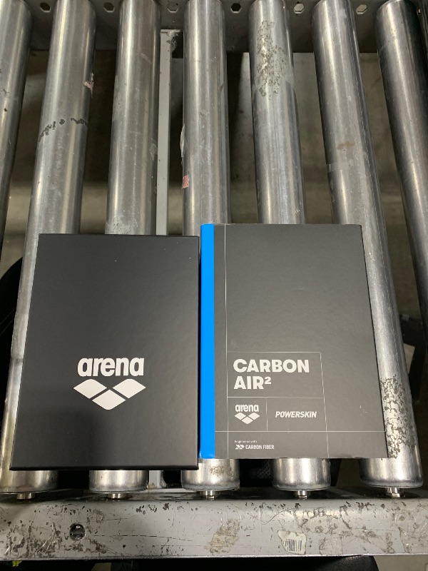 Photo 1 of ARENA Powerskin Carbon Air2 Men's Racing Jammer Athletic Tech Suit Competitive Racing Swimsuit Endurance Swimwear, Electric Blue/Dark Gray/Fluo Yellow, US Size 26