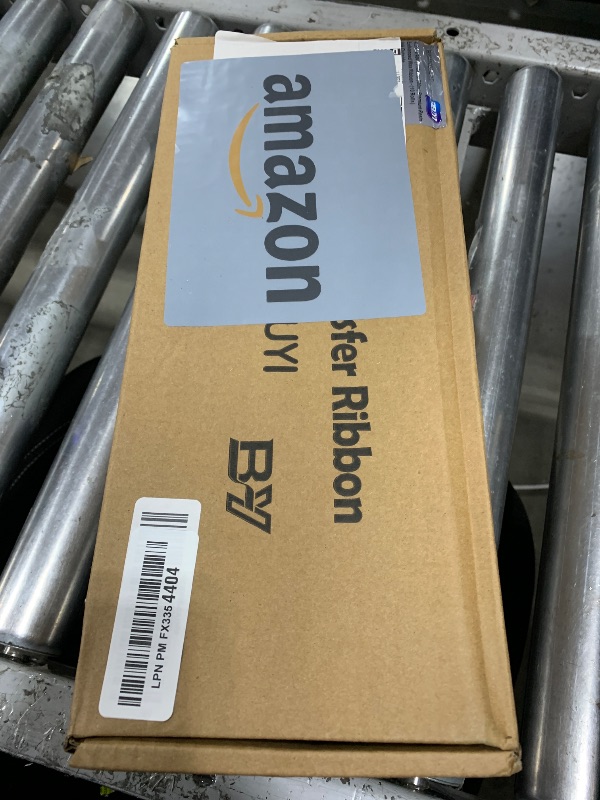 Photo 1 of (10 Rolls) 4.33'' x 984' Premium Resin Enhanced Wax Ribbon, 110mm x 300m Black Thermal Transfer Ribbon, Barcode Thermal Label Printer Ribbon, CSO-Ink Outside, 1'' Core for Zebra, TSC, GoDex, Citizen