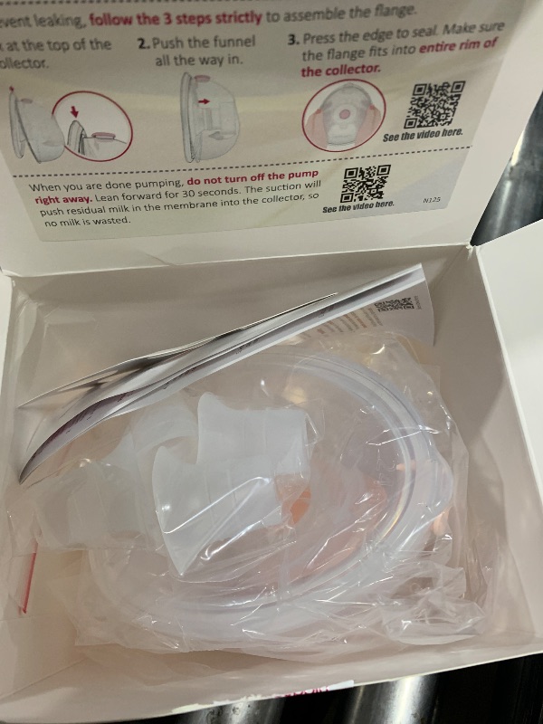 Photo 1 of Nenesupply Handsfree Wearable Breastmilk Collection Cara Cups Caracups Compatible with Spectra S1 S2 9 Plus Breast Pumps 24mm Silicone Flanges Replacement for Spectra Pump Parts 19 21mm Inserts