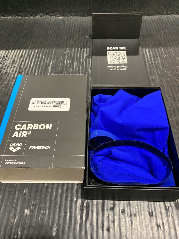 Photo 1 of ARENA Powerskin Carbon Air2 Men's Racing Jammer Athletic Tech Suit Competitive Racing Swimsuit Endurance Swimwear, Electric Blue/Dark Gray/Fluo Yellow, US Size 24