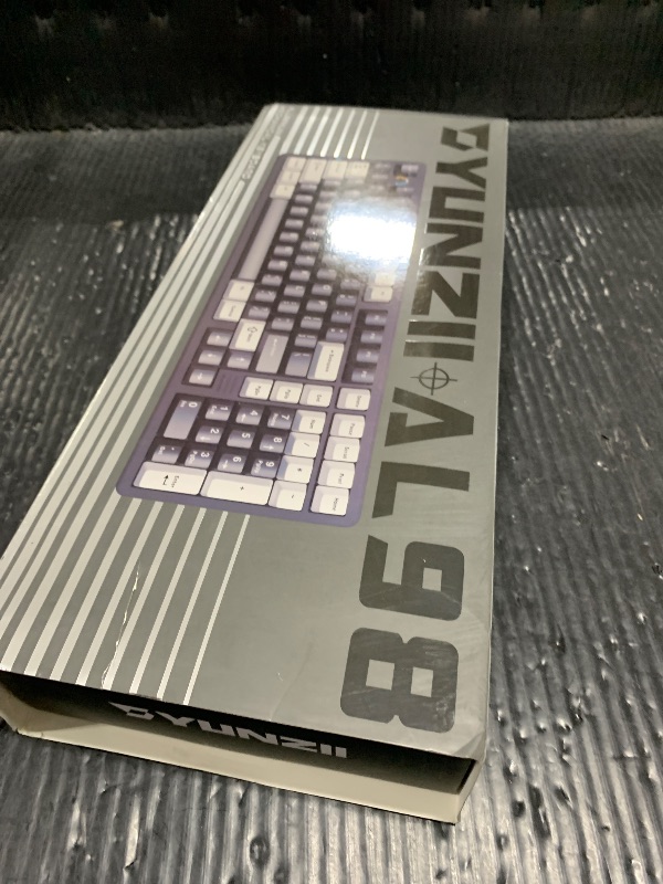 Photo 1 of YUNZII AL98 QMK/VIA Wireless Mechanical Gaming Keyboard,Full Aluminum,BT/2.4G/USB-C, Pre-Lubed Hot Swappable Gasket Mount 1800 Layout,RGB Backlit for Win/Mac (Black, Cocoa Cream V2 Switch)