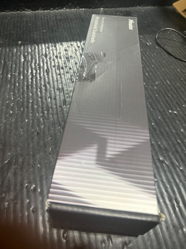 Photo 1 of [Upgraded] Nmoiss Windshield Sun Shade Umbrella - [Vinyl Coating Heat Shield] Protect Car from Sun Rays & Heat Damage Keep Cool and Protect Interior, Spring Structure Edge Medium 56" L x 31" W