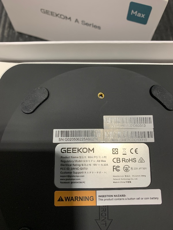 Photo 1 of GEEKOM A6 Mini PC with AMD Ryzen 7 6800H, 16GB DDR5 RAM (Upgradable, Not LPDDR), 1TB PCIe 4.0 NVMe SSD, Compact Aluminium Design Windows 11 Pro Desktop Computer with USB4/8K/Wi-Fi 6E/BT 5.2/SD Slot