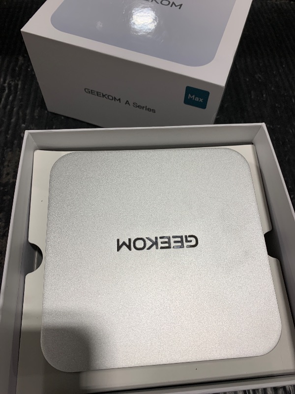 Photo 1 of GEEKOM A6 Mini PC with AMD Ryzen 7 6800H, 16GB DDR5 RAM (Upgradable, Not LPDDR), 1TB PCIe 4.0 NVMe SSD, Compact Aluminium Design Windows 11 Pro Desktop Computer with USB4/8K/Wi-Fi 6E/BT 5.2/SD Slot