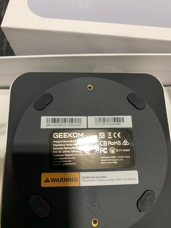 Photo 1 of GEEKOM A6 Mini PC with AMD Ryzen 7 6800H, 16GB DDR5 RAM (Upgradable, Not LPDDR), 1TB PCIe 4.0 NVMe SSD, Compact Aluminium Design Windows 11 Pro Desktop Computer with USB4/8K/Wi-Fi 6E/BT 5.2/SD Slot