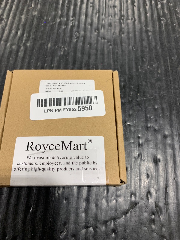 Photo 1 of 1/4-20 x 1 (30 Pack) Phillips Flat Head Machine Screws, Stainless Steel 304 (18-8), UNC Coarse Thread, Countersunk Head Machine Screws, Phillips Drive #3