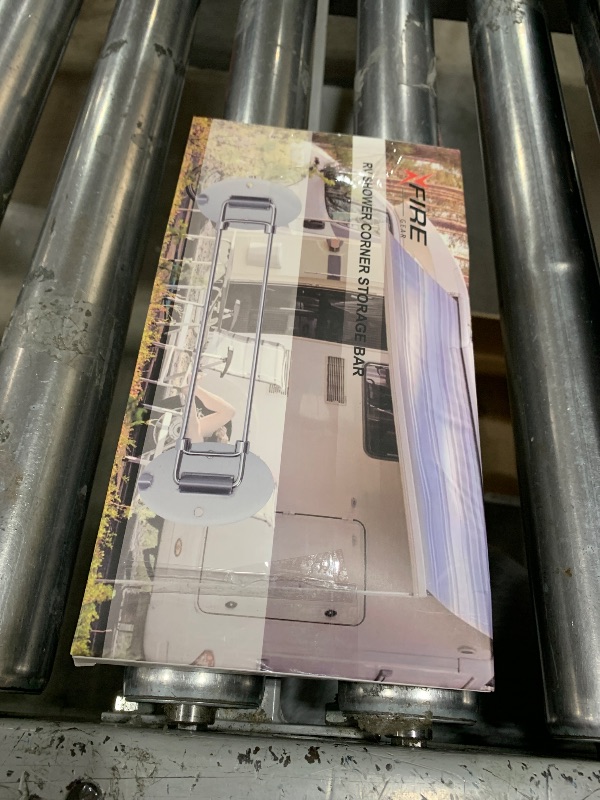 Photo 1 of ?2025 New?Adjustable 7.8-13.5 inch Rv Shower Corner Storage Bar, Stainless Steel Rv Shower Caddy for Corner Shelves in Camper, RV Bathroom Organization Must Have Accessories (2 Pack)