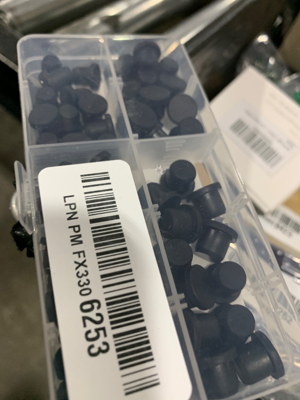 Photo 1 of 100 Pcs Rubber Plugs for Round Holes, Waterproof Silicone Hole PlugsRubber Stoppers PlugsRubber Plugs for Holes Assorted Sizes for Pipes Test Tubes Bottles(5 Sizes, Black)