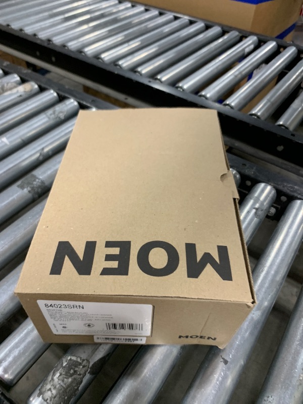 Photo 1 of Moen Ronan Spot Resist Brushed Nickel Two-Handle Widespread Modern Bathroom Faucet, Valve Included, 84023SRN