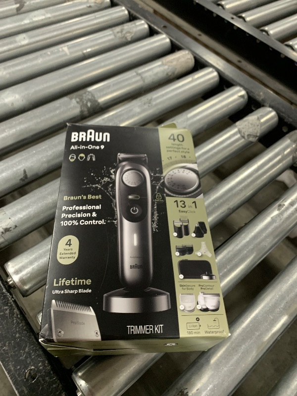 Photo 1 of Braun Series 9 All-in-One Multi Grooming Kit for Men, 13-in-1 Beard Trimmer, Body Groomer, Hair Clipper and Manscaping for Face & Body, 9440