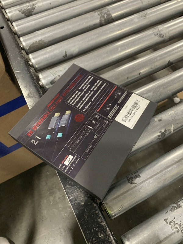 Photo 1 of RUIPRO 8K Detachable Full Fiber Optic Armored HDMI 2.1 Cable 50FT, Ultra High Speed 48Gbps, Support 8K@60Hz 4K@120Hz, Dynamic HDR, eARC, Compatible with PS5/Xbox/Blu-ray/TV/Monitor/Projector