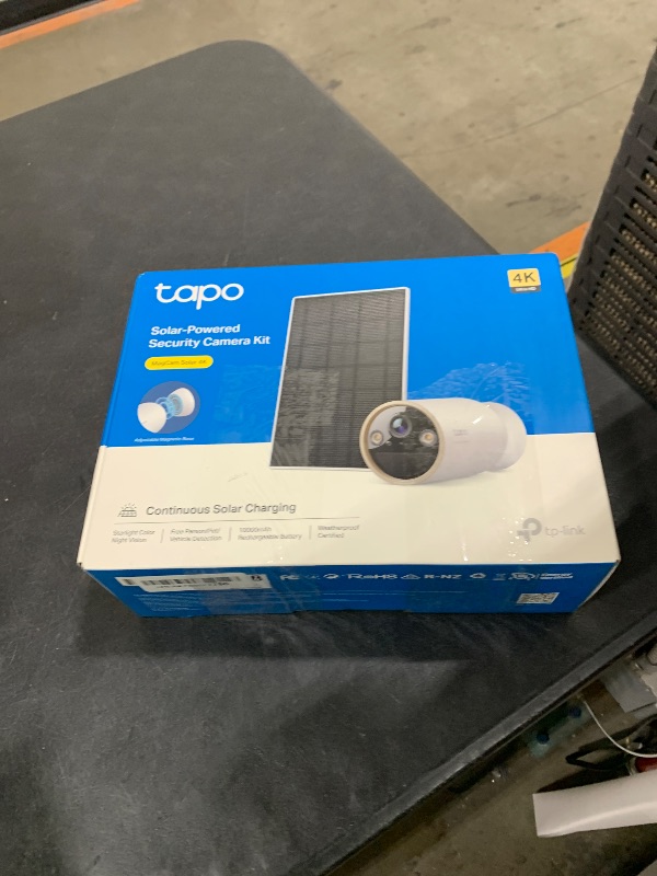 Photo 1 of Tapo MagCam 4K Outdoor Wireless Security Camera – Battery Power with Solar Charging, Magnetic Mount, Person/Vehicle Detection, Subscription-Free Local or Optional Cloud, Works with Alexa, C460 KIT