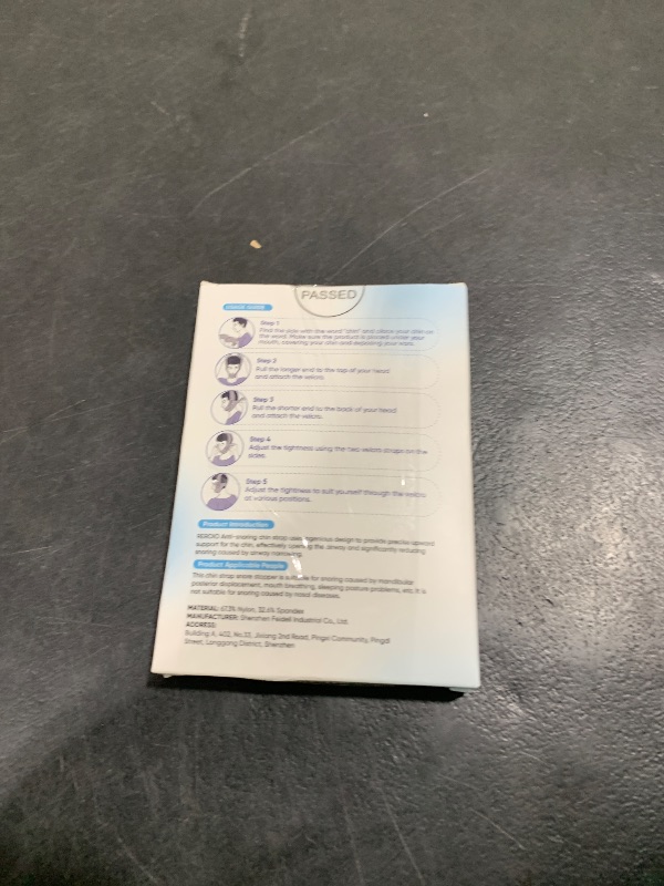 Photo 1 of REROIO Chin Strap for Sleeping with 4-Side Adjustment, Anti Snoring Chin Strap Elasticity for Adults, Anti Snoring Devices Breathable and Durable, Snore Stopper for CPAP Users, Gray, M