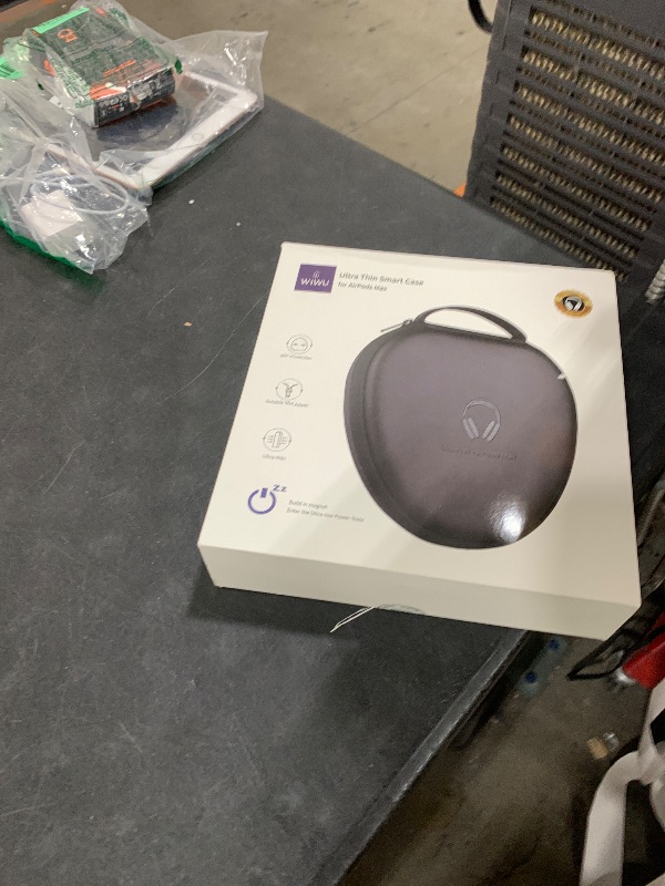 Photo 1 of for Apple AirPods Max Case Smart: AirPod Max Accessories with Sleep Mode, Smart Case for New Apple AirPod Max, Ultra-Slim Portable Travel Bag for Apple Headphones, Long-Lasting Protection, Gray