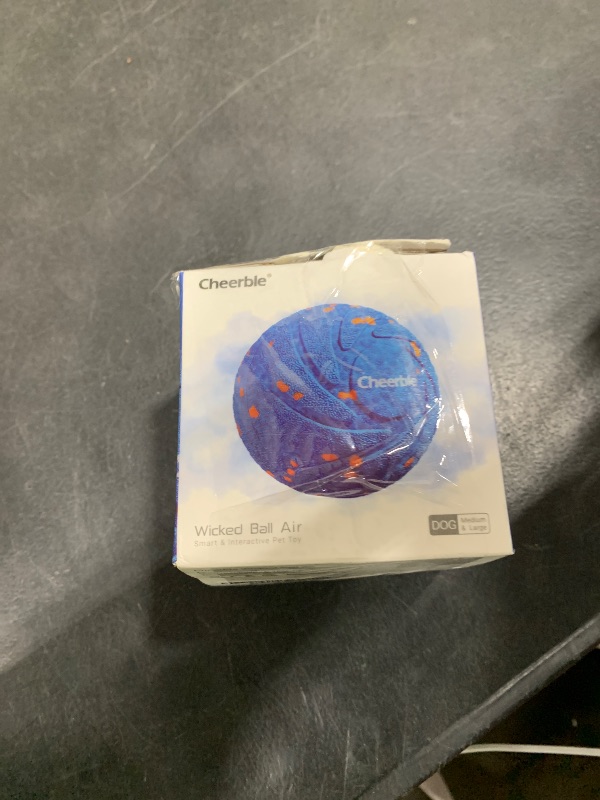Photo 1 of Cheerble Smart Interactive Dog Toy, Wicked Ball AIR, Automatic Moving, Bouncing, and Rotating, E-TPU Material, IPX7 Waterproof Rating, Active Rolling Ball for Medium and Large Dogs