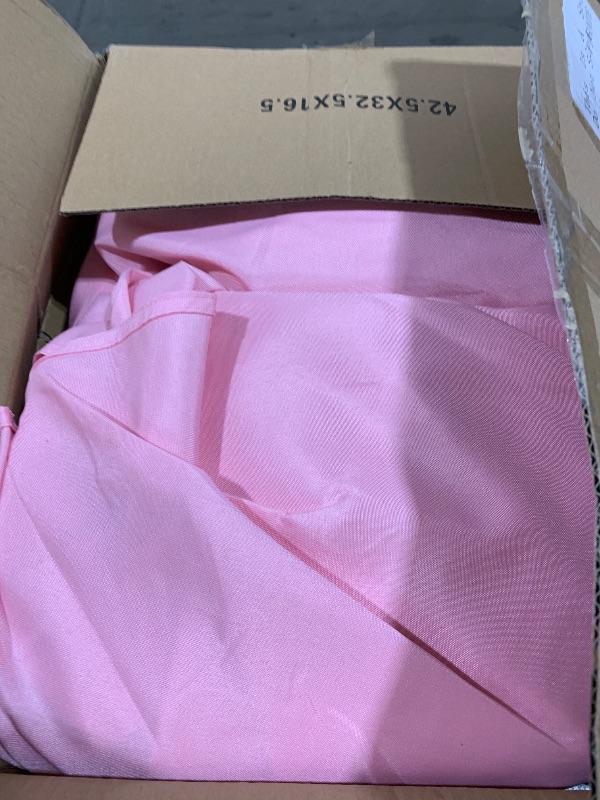 Photo 1 of Fitable 6 Pack Pink Round Tablecloths - 120 Inches in Diameter - Stain Resistant and Washable Table Clothes, Polyester Fabric Table Covers for Wedding, Party, Banquet, Formal Events