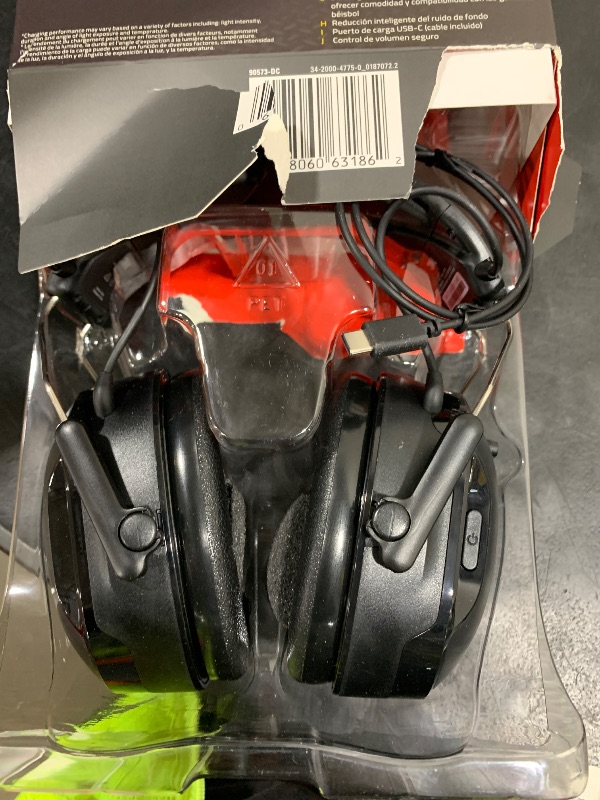 Photo 1 of 3M WorkTunes Connect + Solar Wireless Hearing Protector with Bluetooth Technology, Bluetooth Hearing Protection with a 26 dB Noise Reduction Rating