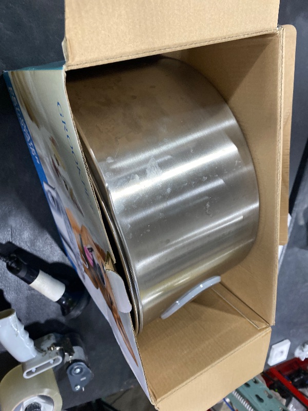 Photo 1 of Dog Water Fountain for Large Dogs: Stainless Steel Dog Fountain Water Bowl - 3.2Gal/406oz/12L Super Quiet Big Cat Water Fountain with Visual Water Level -Great for Large Dogs Cats and Multi-Pet Home