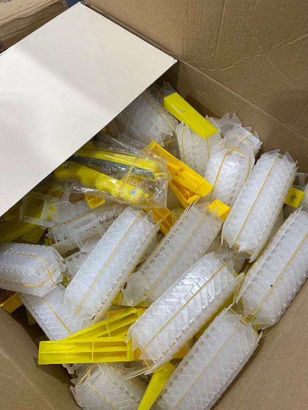 Photo 1 of Storystore Tile Leveling System with Tile Pliers - 3400 Piece Tile Spacers Clips and 200 Piece Reusable Wedges, 1/16 Inch Tile Installation Tools Kit