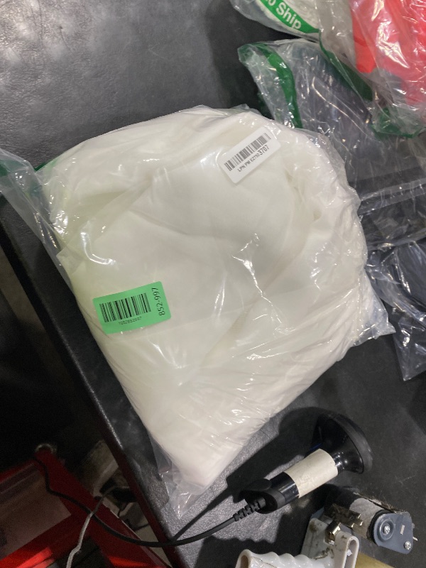 Photo 1 of David's Bridal Off-The-Shoulder Tulle Corset A-Line Wedding Dress, Women's Size 22W, Soft White