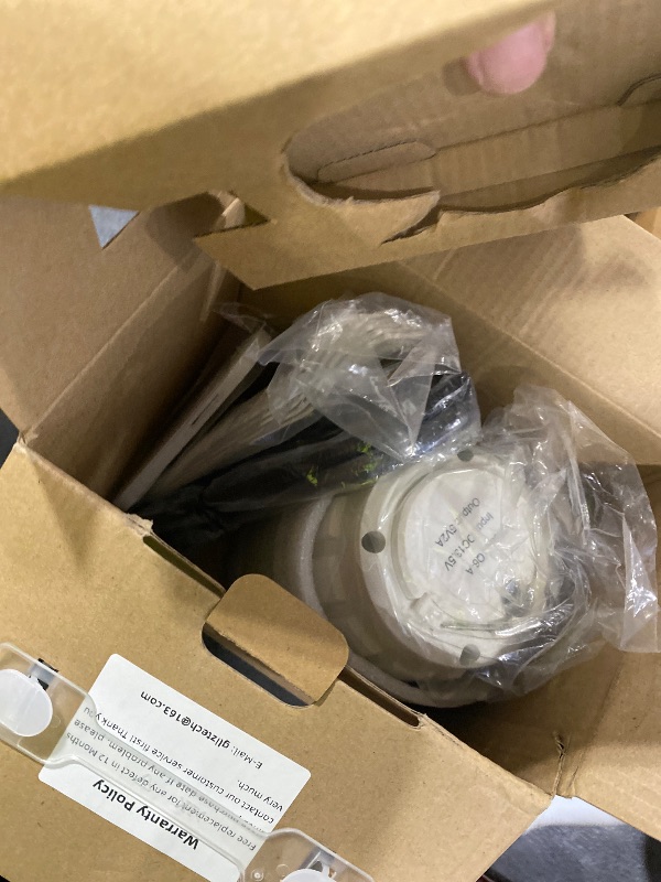 Photo 1 of Canopy Fan 20'', 20000mAh Portable Outdoor Ceiling Fan with Light with Remote Control and Extension Hook, Easy Operation Battery Powered Fan Light for Gazebo, Tent, Patio, Camping