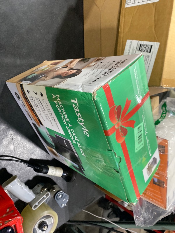 Photo 1 of Tastyle Single Serve Coffee Maker with Built-in Detachable Milk Frother, Iced and Hot Coffee Machine for K Cup & Grounds, 40oz Removable Water Reservoir, 6 Cup Sizes, Fits 7.3" Travel Mug, Gray