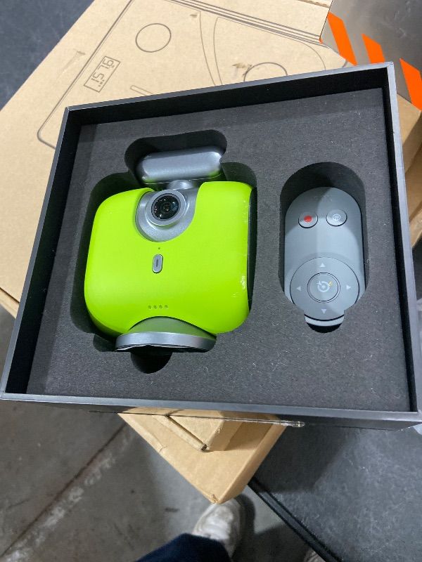 Photo 1 of **********MISSING PARTS*******
XbotGo Chameleon AI Auto Sports Action Camera - 4K 60FPS Soccer Camera and Basketball Tracking Camera for Team Sports, Live Streaming, No Subscription, Works with iOS & Android (Lemon Green)