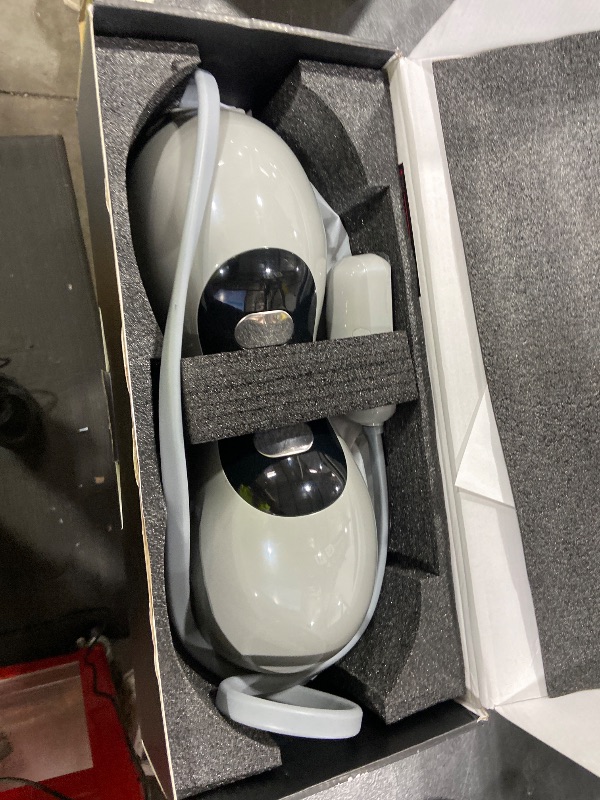 Photo 1 of FliKEZE Heated Neck Stretcher with Red Light Therapy, Wireless Cervical Traction Device for TMJ Pain Relief and Shoulder Relaxer, Neck Traction Massager Pillow for Home/Office Used, Grey