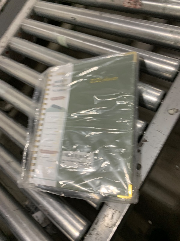 Photo 1 of 2026 Planner, Weekly and Monthly Calendar Planner from January 2026 - December 2026, 8.5" x 11" Hardcover Leather Hourly Appointment Book with Tabs, Spiral Daily Planners for School Work Home, Green