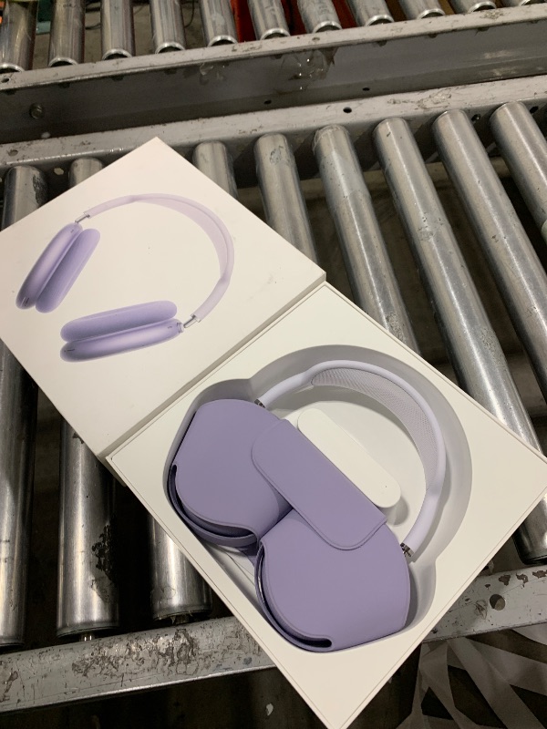 Photo 1 of Apple AirPods Max Wireless Over-Ear Headphones, Pro-Level Active Noise Cancellation, Transparency Mode, Personalized Spatial Audio, USB-C Charging, Bluetooth Headphones for iPhone - Purple